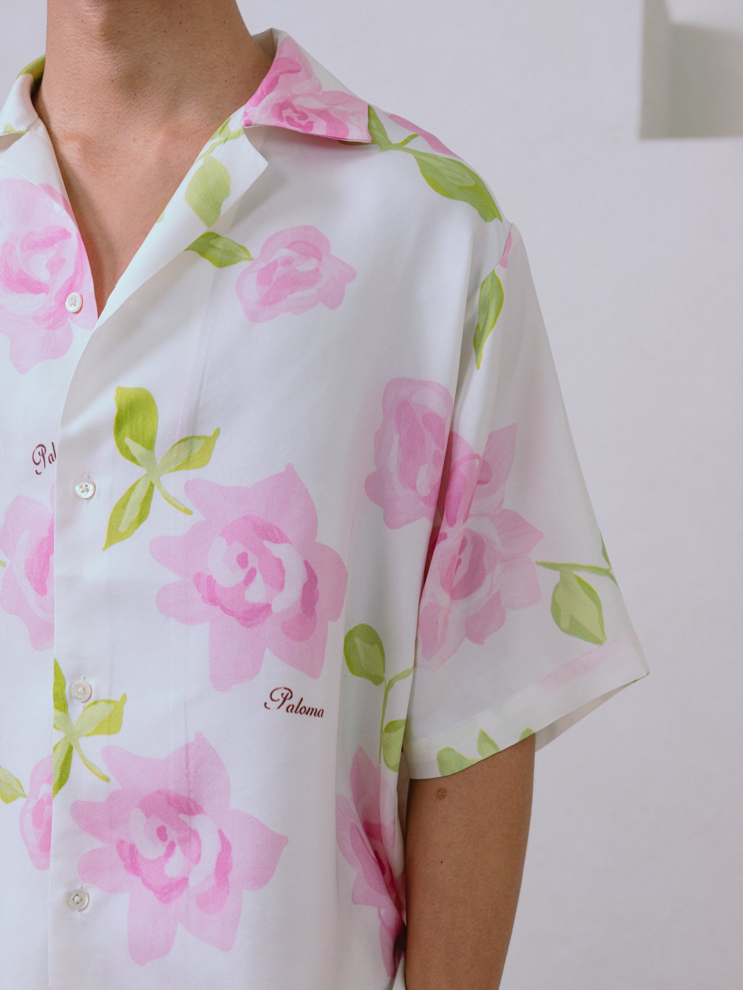 All Over Flower Silk Shirt